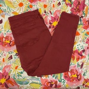 GAP Red Denim True Skinny Jeans - 33R